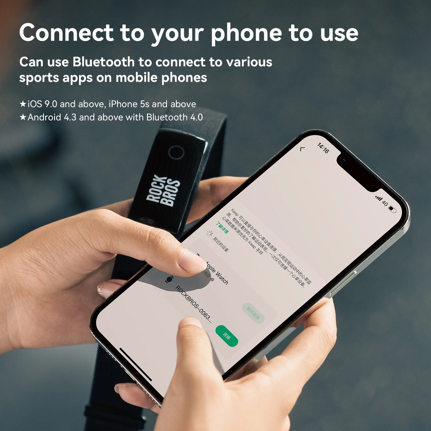Cinta Cardíaca Esportiva Bluetooth ANT+ à Prova D’Água